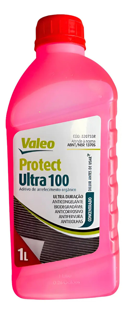 Agua De Radiador Valeo Rosa Chicle