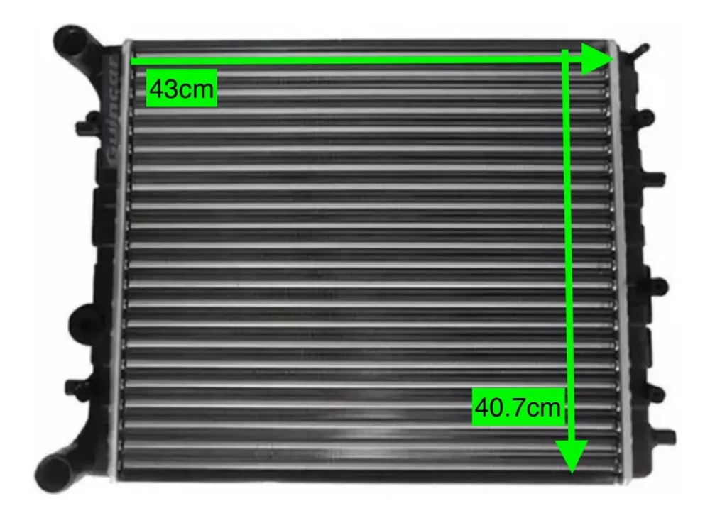 Radiador Volkswagen Gol G5 G6 Sin Aire 2009/2015 - Imagen 2