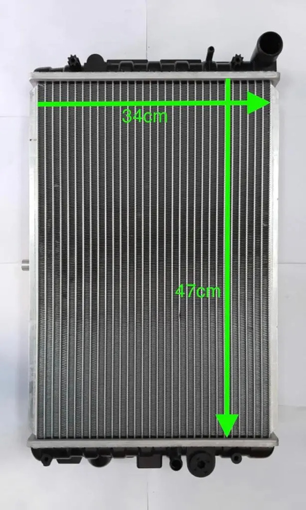 Radiador Agua Gol G3 Diesel 1.9 Con Aire Reforzado Ancho - Imagen 3